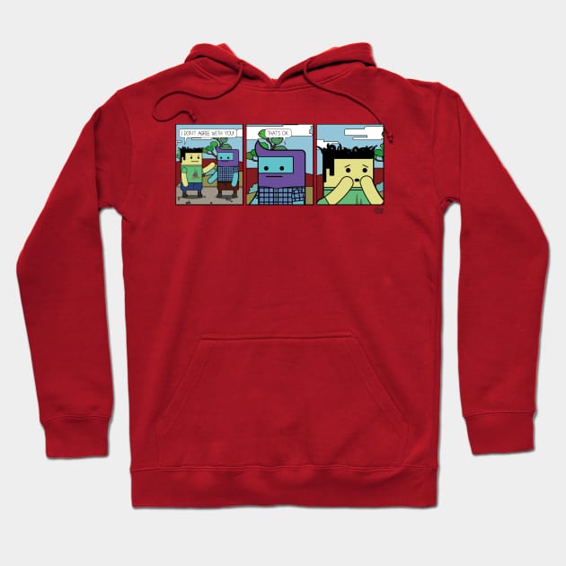 I Dont Agree With You Hoodie by JoelSimpsonDesign